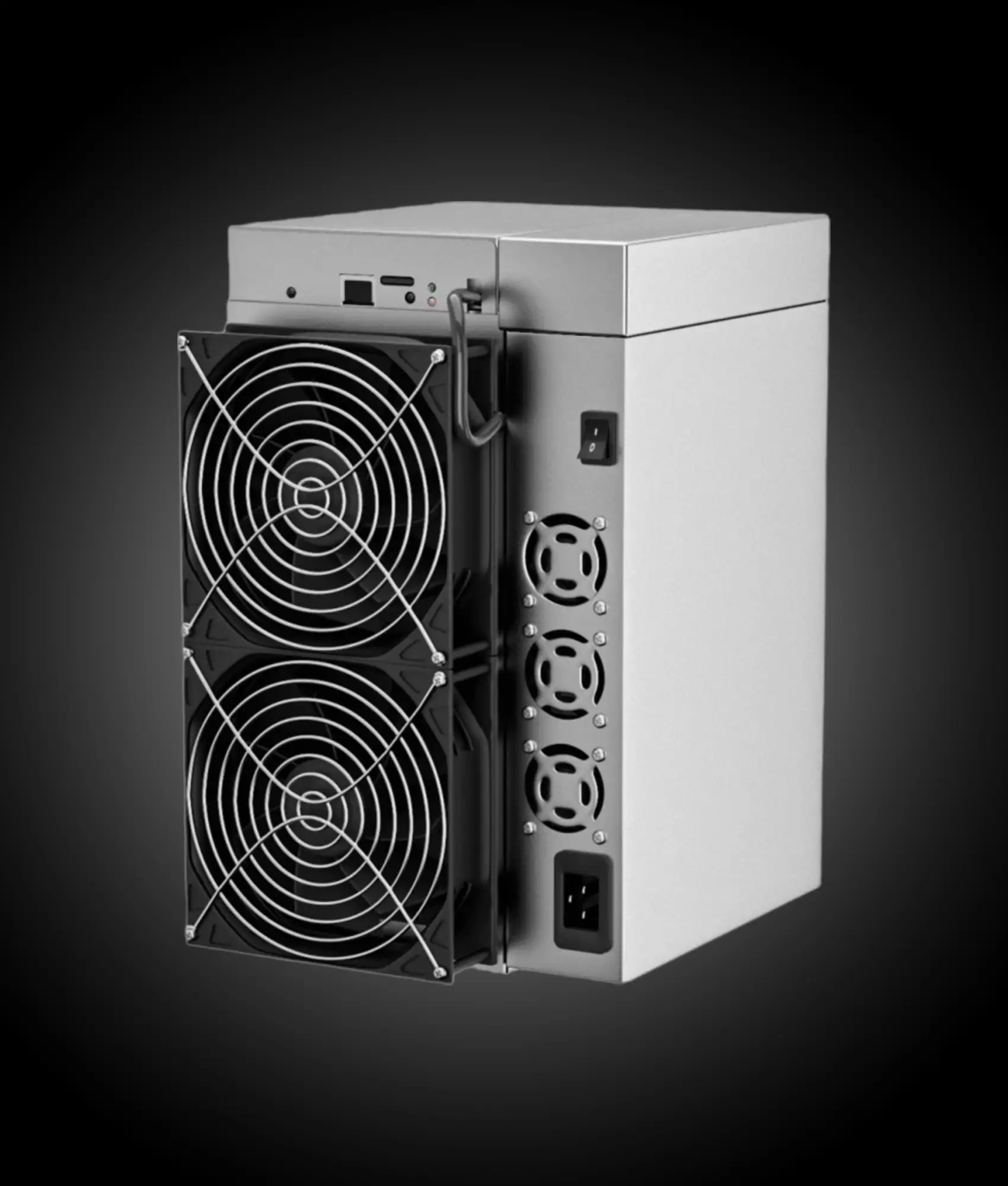 Goldshell AE Max II 540Mhs Aleo ASIC miner with dual fan cooling and compact metal enclosure
